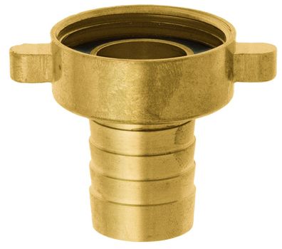 GEKA® Schlauchverschraubung Innengewinde 3/4 Zoll Schlauchinnen Ø 19 mm Messing