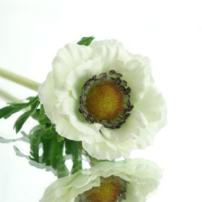 DEKO® Florale Anemone Creme 38 cm - Kunstblumen