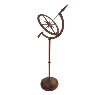 Esschert Design Sonnenuhr mit Standfuß 93 cm - Gusseisen