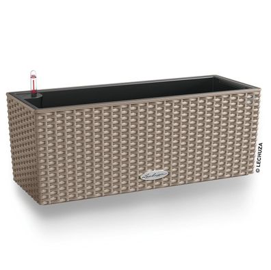 LECHUZA® Blumenkasten Balconera Cottage 50 Sandbraun All-in-One