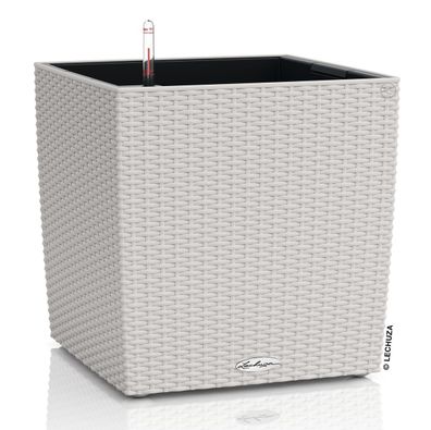 LECHUZA® Pflanzgefäße CUBE Cottage 50 Lichtgrau All-in-One