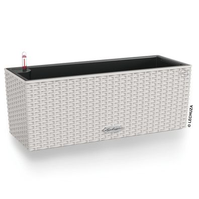 LECHUZA® Blumenkasten Balconera Cottage 50 Lichtgrau All-in-One