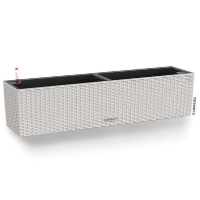 LECHUZA® Blumenkasten Balconera Cottage 80 Lichtgrau All-in-One