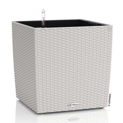 LECHUZA® Pflanzgefäße CUBE Cottage 30 Lichtgrau All-in-One