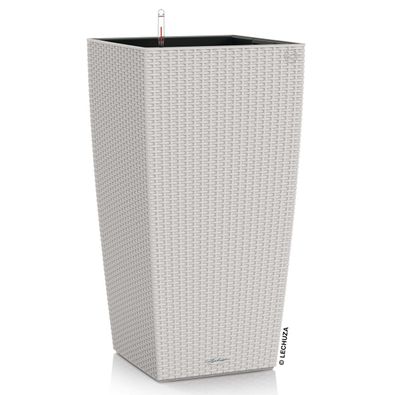 LECHUZA® Pflanzgefäße CUBICO Cottage 40 Lichtgrau All-in-One