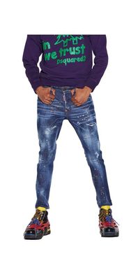 Dsquared2 Super Twinky Jeans Medium Autumn Leaves Wash Herren