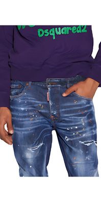 Dsquared2 Super Twinky Jeans Medium Autumn Leaves Wash Herren