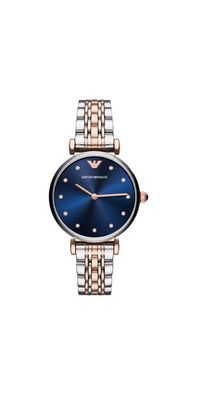 Emporio Armani Damen-Uhr aus zweifarbigem Edelstahl AR11092