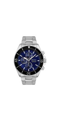 Boss Ocean Edition Herren Chronograph Silber Blau Edelstahl HB1513704