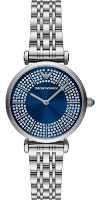 Emporio Armani Zweizeigeruhr Edelstahl Blau AR11627