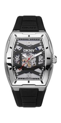 Donna Karan New York Urban Herrenuhr silber schwarz
