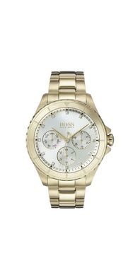 Boss Premiere Damen Multifunktionsuhr Gold Silber Edelstahl HB1502445