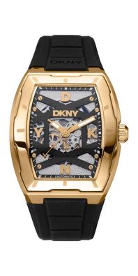 Donna Karan New York Active Urban Herrenuhr gold schwarz