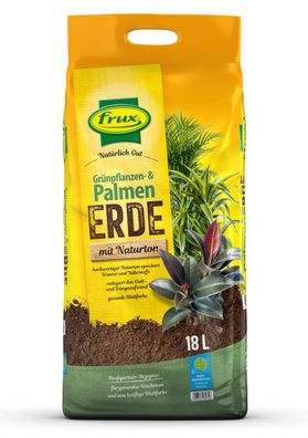 frux® Pro Grünpflanzen- & Palmenerde mit Naturton Natürlich Gut - 18 Liter
