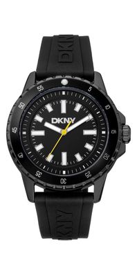 Donna Karan New York Active Herrenuhr schwarz