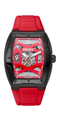 Donna Karan New York Active Urban Herrenuhr schwarz rot