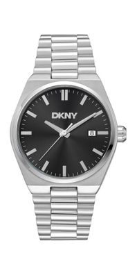Donna Karan New York Everyday Herrenuhr silber schwarz