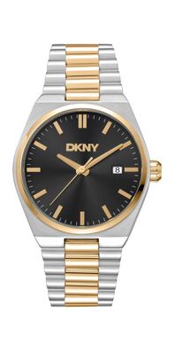 Donna Karan New York Everyday Herrenuhr silber gold schwarz