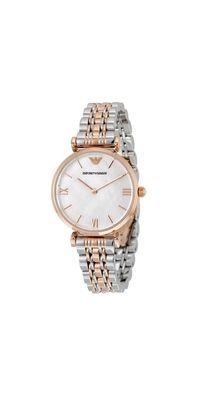 Emporio Armani Damen-Uhr aus zweifarbigem Edelstahl AR1683