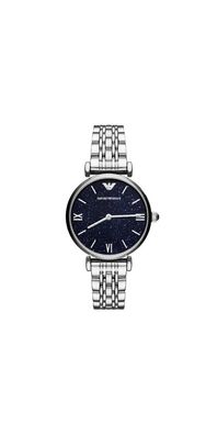 Emporio Armani Damen-Uhr aus silberfarbenem Edelstahl AR11091