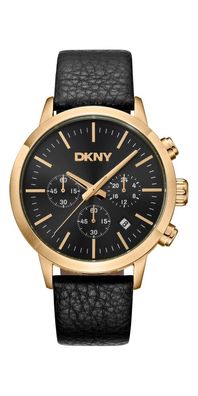 Donna Karan New York Everyday Chronograph Herren gold schwarz