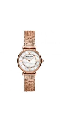 Emporio Armani Gianni T Bar Damenuhr roségold silber