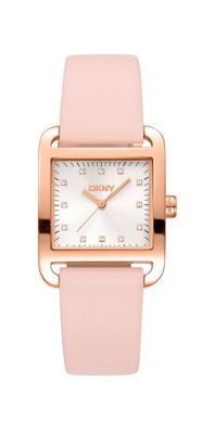 Donna Karan New York City Midi Damenuhr roségold rosa