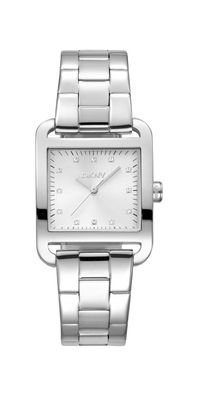 Donna Karan New York City Midi Damenuhr silber Edelstahl