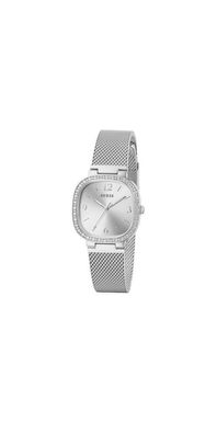 Guess Tapestry Damen Quarz Armbanduhr Silber Edelstahl GW0354L1