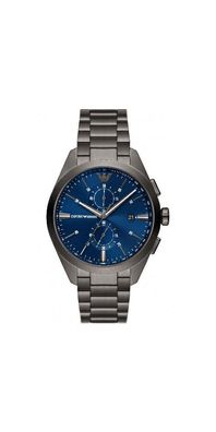 Emporio Armani Claudio Chronograph Herren grau blau