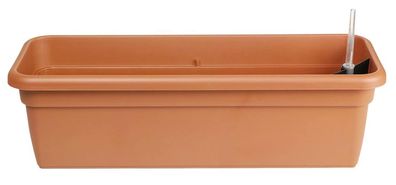 Geda Balkonkasten FLORA Terracotta mit Bewässerungseinsatz 59 cm - Kunststoff + 'EAN
