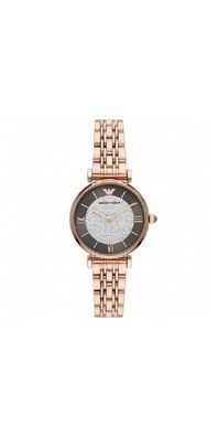 Emporio Armani Gianni T Bar Damenuhr roségold silber grau