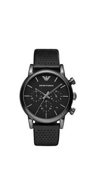 Emporio Armani Luigi Chronograph Herren schwarz