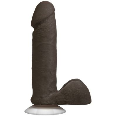 Realistischer Dual Density Dildo 6 Schokolade