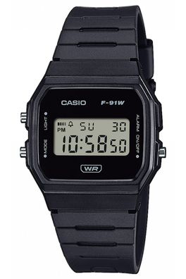 Casio Timeless Collection Damen- und Jugenduhr Schwarz F-91WB-1AEF