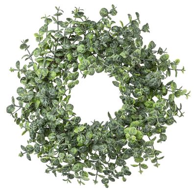 GASPER Eucalypthuskranz Grün Ø 28 cm - Kunstblumen