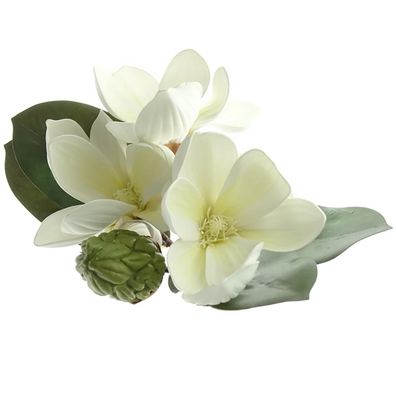 DEKO® Florale Magnolien - Bündel Creme 27 cm - Kunstblumen