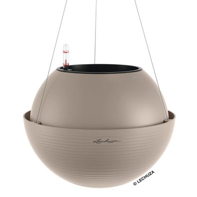 LECHUZA® Pflanzenampeln BOLA Color 32 Sandbraun All-in-One