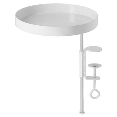 Esschert Design Fensterbankhalterung Weiß M rund Ø 18 cm - Metall