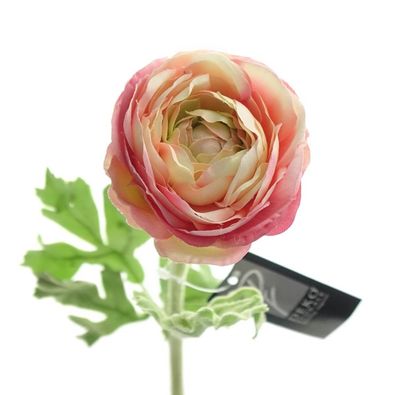 DEKO® Florale Ranunkel Pfirsich & Rosa 47 cm - Kunstblumen