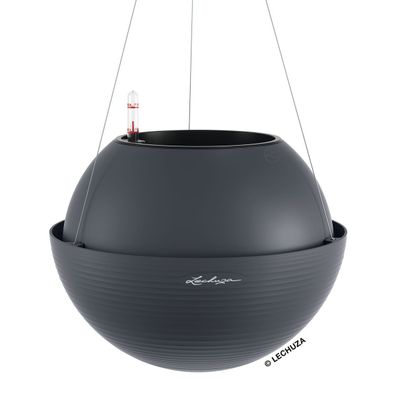 LECHUZA® Pflanzenampeln BOLA Color 32 Schiefergrau All-in-One