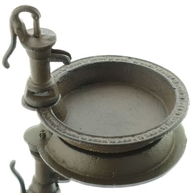 Riffelmacher Vogeltränke Metall Dunkelbraun Ø 16,7 cm x 14 cm
