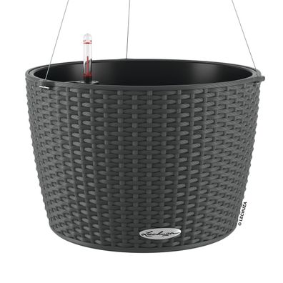 LECHUZA® Blumenampeln NIDO Cottage 35 Granit All-in-One