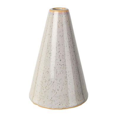 GASPER Vase Traquera Grau kegelförmig Ø 8 x 10 cm - Keramik