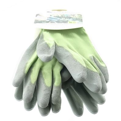 BLACKFOX® Garten - Handschuhe Sensitive Hellgrün gute Fingerfertigkeit Größe 8/M