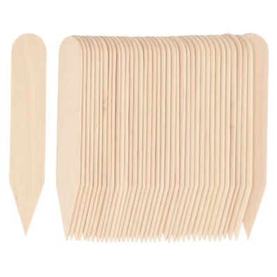 Esschert Design Garten Basics Etiketten S Beige aus Holz 10 cm - 40er Pack