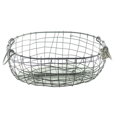 Esschert Design Ovaler Drahtkorb Braun 32 cm