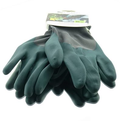 BLACKFOX® Garten - Handschuhe Pflanzenarbeit Grün Größe 10/XL