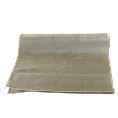 Samtiger Weihnachtsstoff Champagner 35 cm x 180 cm auf Rolle - Polyester