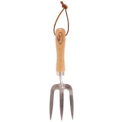 Esschert Design Hand-Gabel - Edelstahl & Eschenholz